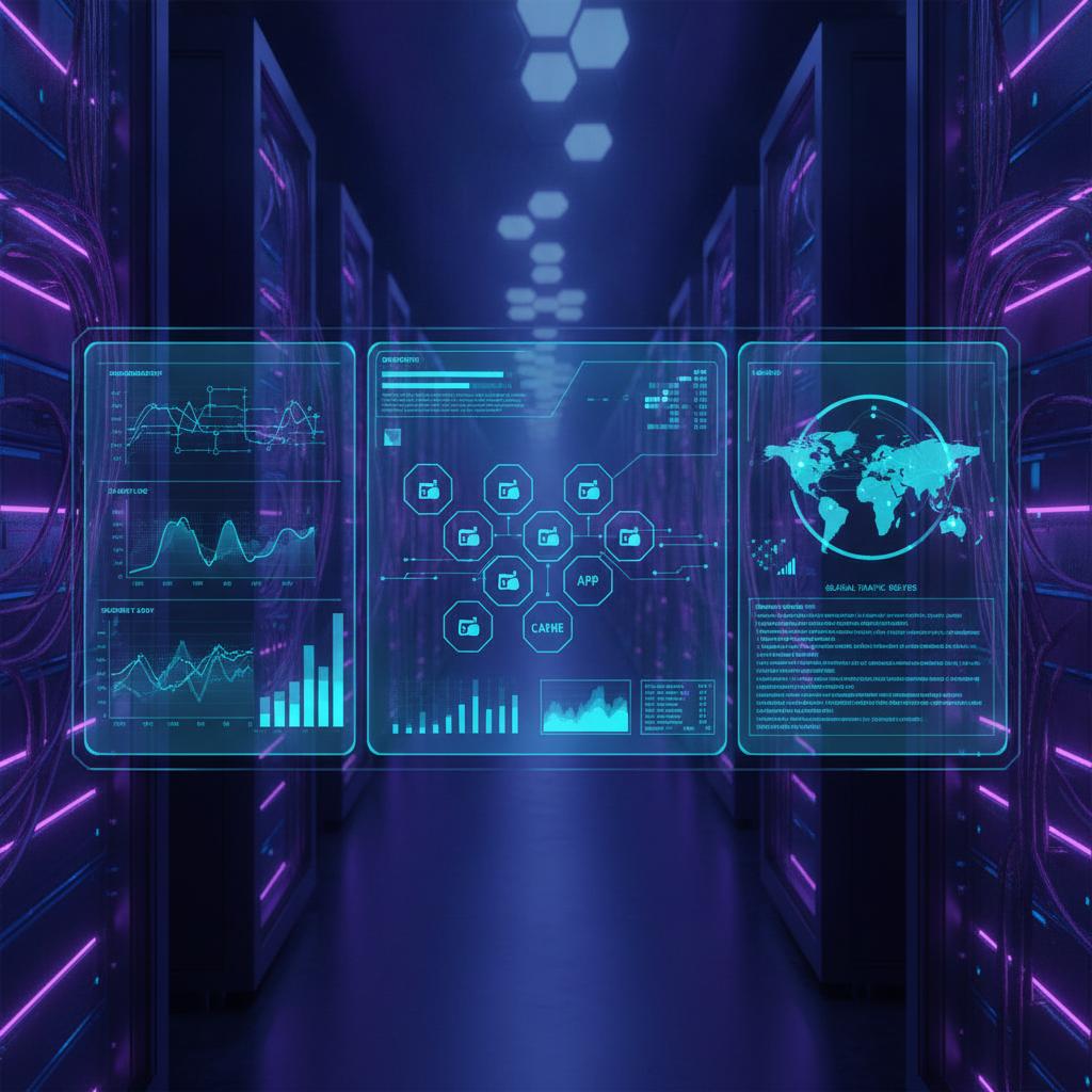 Ilustração técnica representando tecnologia relacionado a Server Management: Por que migrar do cPanel para E