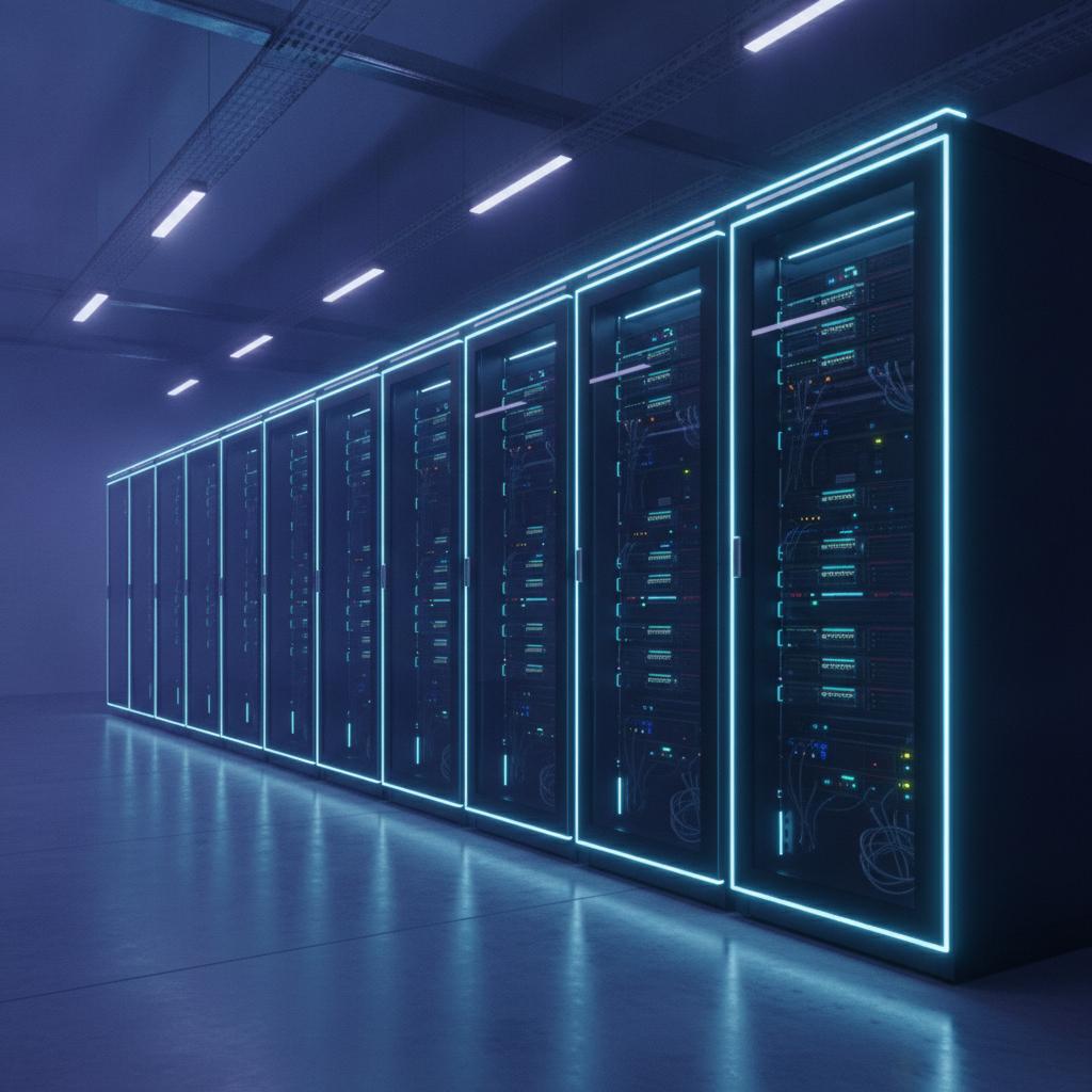Ilustração técnica representando tecnologia relacionado a Self-hosting: Calculando o ROI da Infraestrutura P