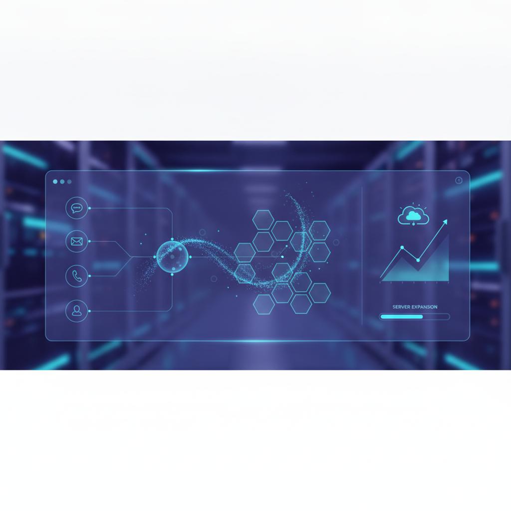 Ilustração técnica representando tecnologia relacionado a Atendimento Omnichannel: Reduza o Churn com Chatwo incluindo Roc...
