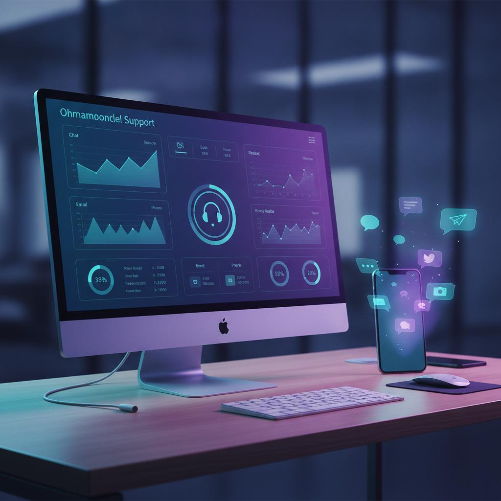 Ilustração técnica representando tecnologia relacionado a Atendimento Omnichannel: Como Escolher entre Chatw