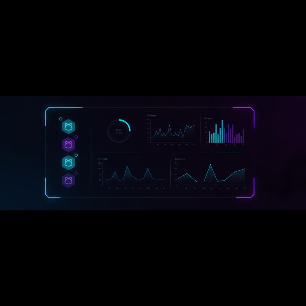 Ilustração técnica representando tecnologia relacionado a Server Management: Como Configurar EasyPanel e Tra