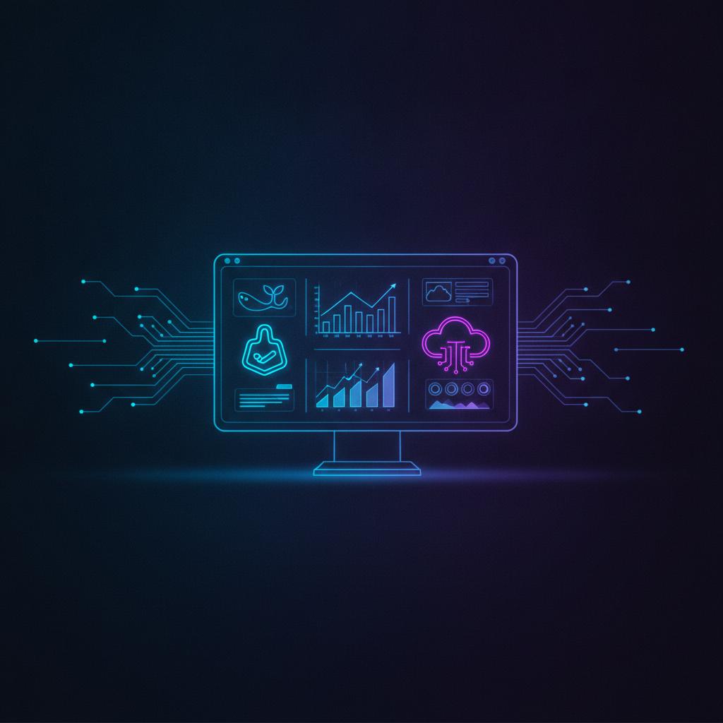 Ilustração técnica representando tecnologia relacionado a Server Management: Desempenho Real com EasyPanel e