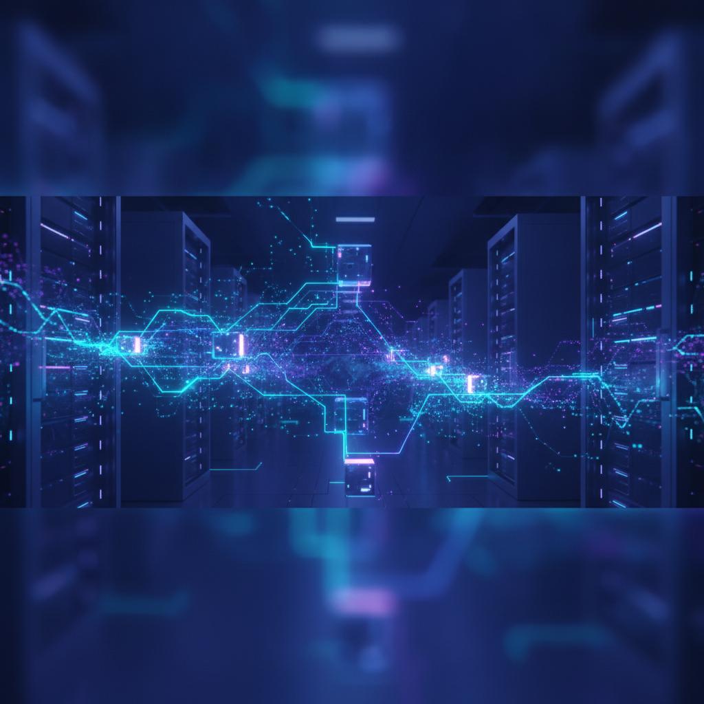 Ilustração técnica representando tecnologia relacionado a Webhooks de Alta Performance: Otimize Suas Integra incluindo api