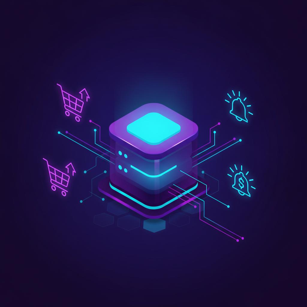 Ilustração técnica representando tecnologia relacionado a E-commerce: Automatizando Vendas com N8N e VPS em  incluindo eco...