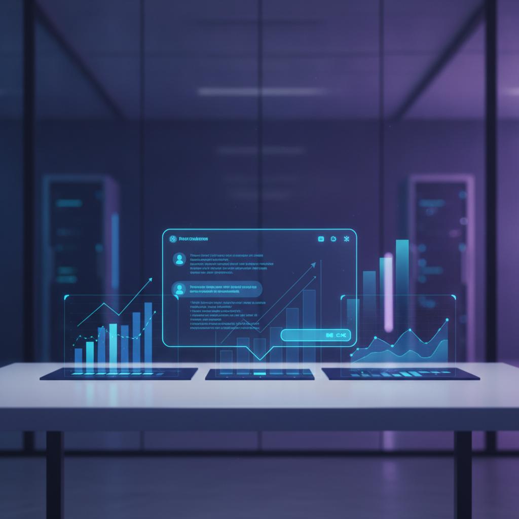 Ilustração técnica representando tecnologia relacionado a Suporte Omnichannel: Maximizando a Eficiência em 2 incluindo Cha...