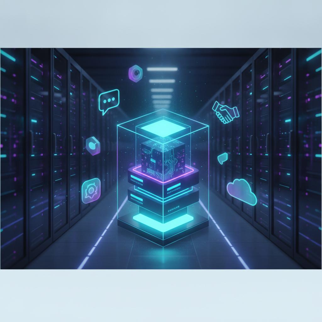 Ilustração técnica representando tecnologia relacionado a Suporte Omnichannel: Otimizando Latência em Chatwo incluindo Roc...