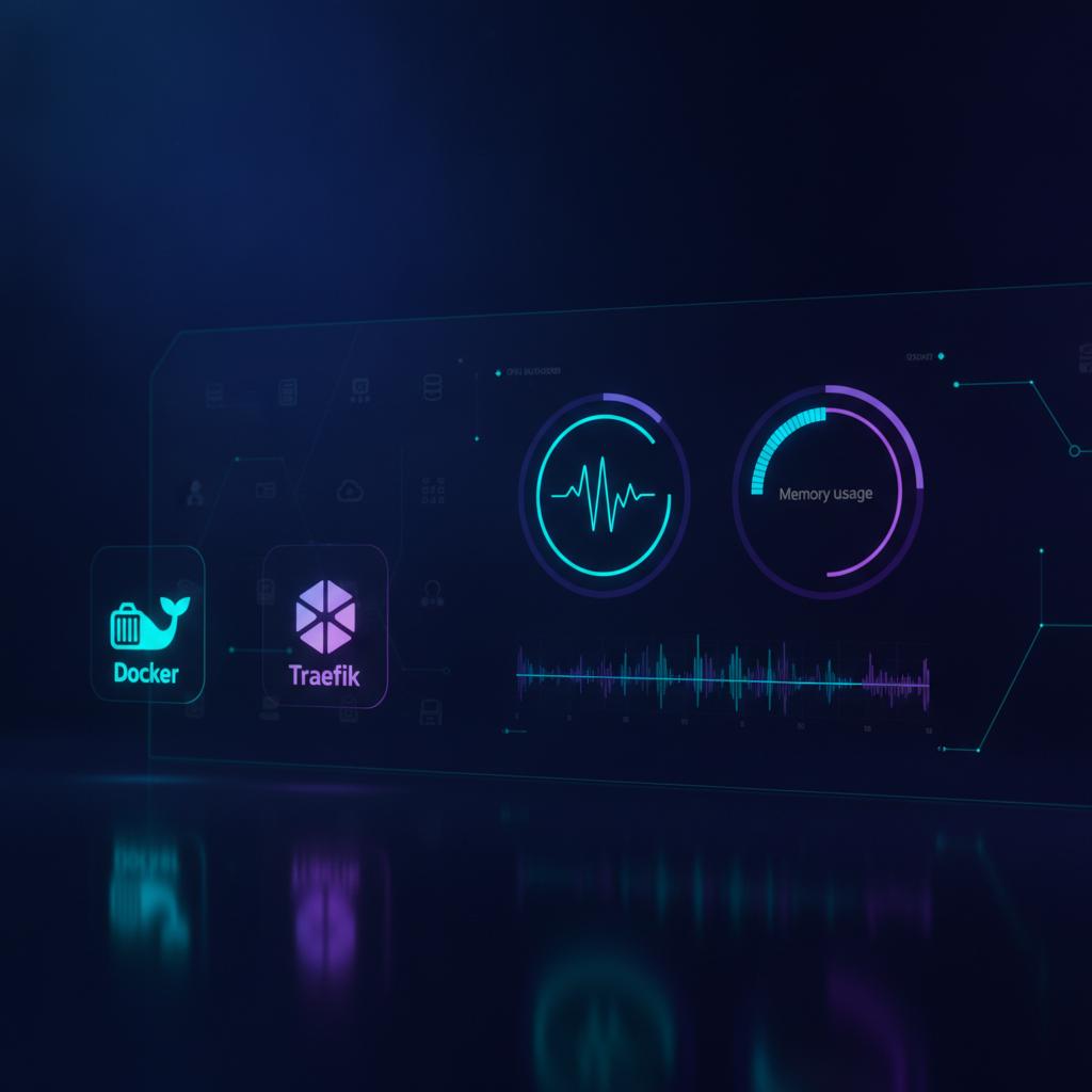 Ilustração técnica representando tecnologia relacionado a Gerenciamento de Servidores: Automação Total com E incluindo Tra...
