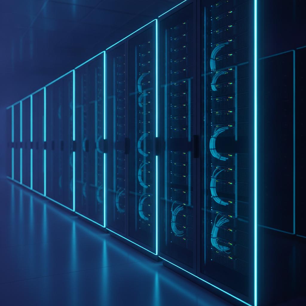 Ilustração técnica representando tecnologia relacionado a Self-hosting: 7 Pilares para Infraestrutura e Cust