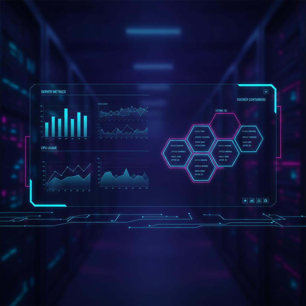Ilustração técnica representando tecnologia relacionado a Server Management: Migre do cPanel ao EasyPanel co