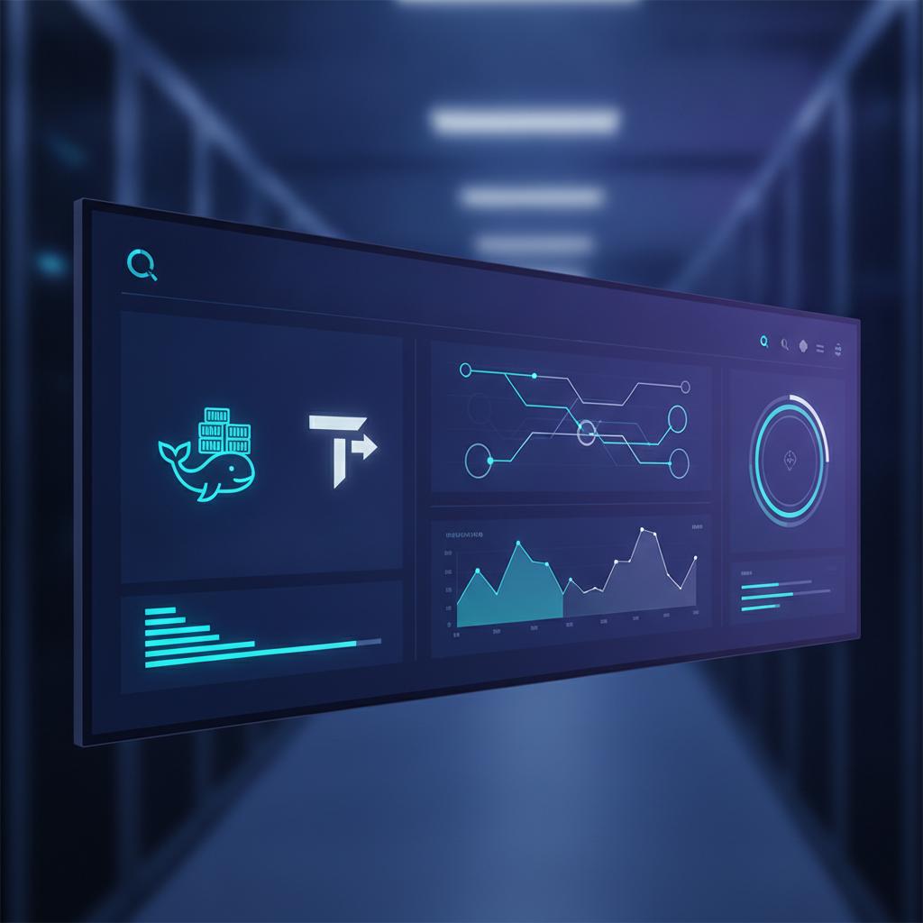 Ilustração técnica representando tecnologia relacionado a EasyPanel: Otimize seu Server Management além do c