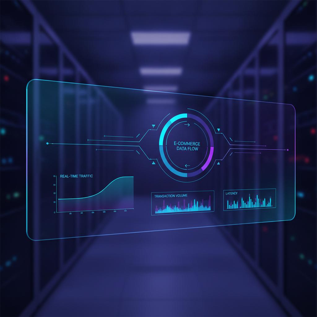 Ilustração técnica representando tecnologia relacionado a E-commerce Automation: Arquiteturas de Escala com 
