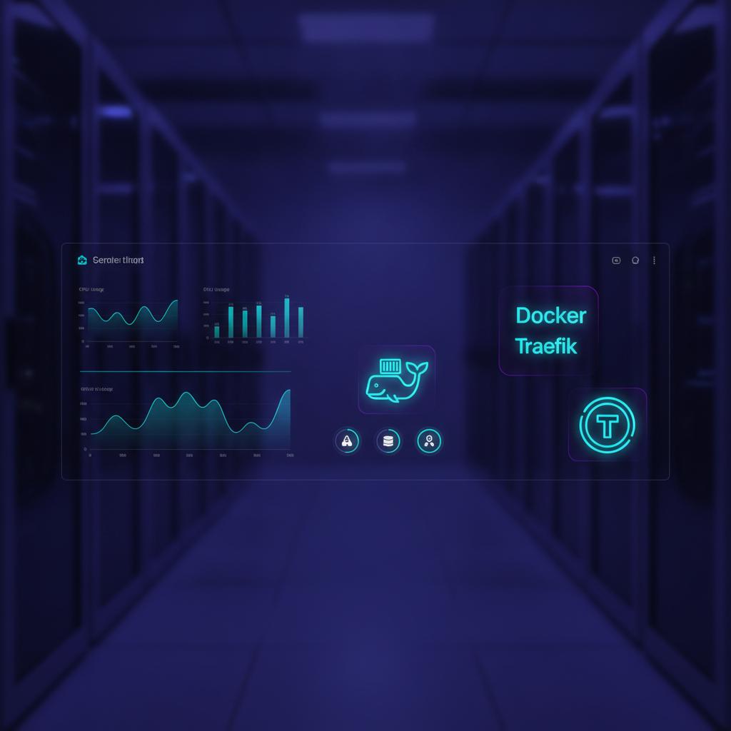 Ilustração técnica representando tecnologia relacionado a Server Management: Potencialize seu VPS com EasyPa incluindo Tra...