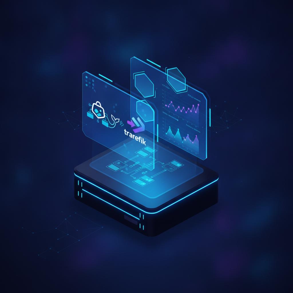 Ilustração técnica representando tecnologia relacionado a Server Management: Otimize seu VPS com EasyPanel e