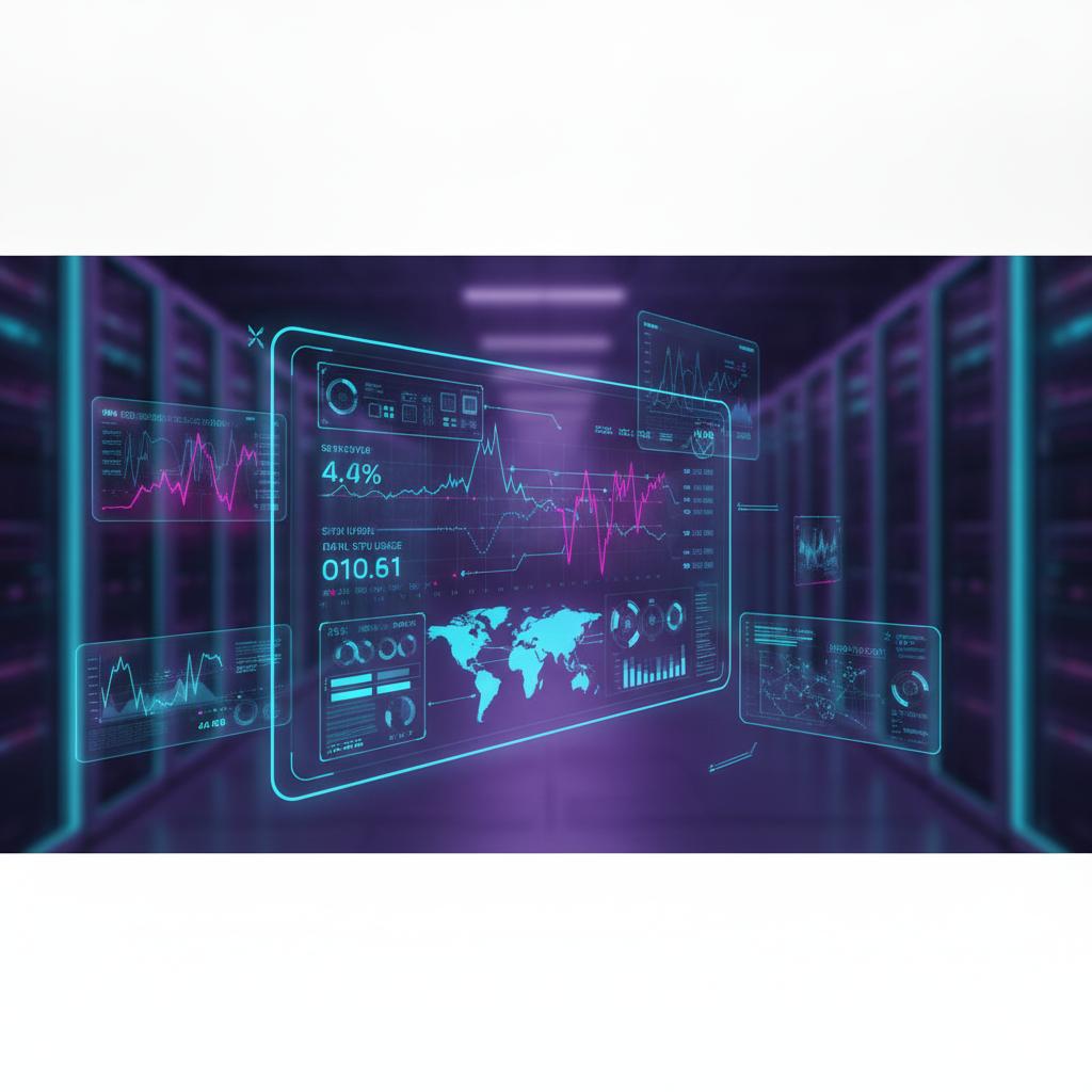 Ilustração técnica representando tecnologia relacionado a Server Management: Dominando EasyPanel, Traefik e 