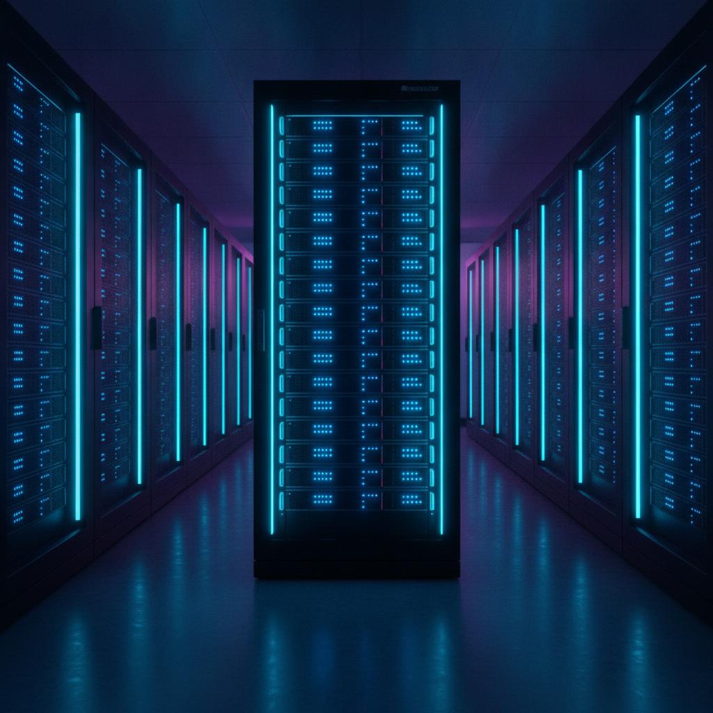 Ilustração técnica representando tecnologia relacionado a Self-hosting Eficiente: Equilíbrio entre Bare Meta incluindo inf...