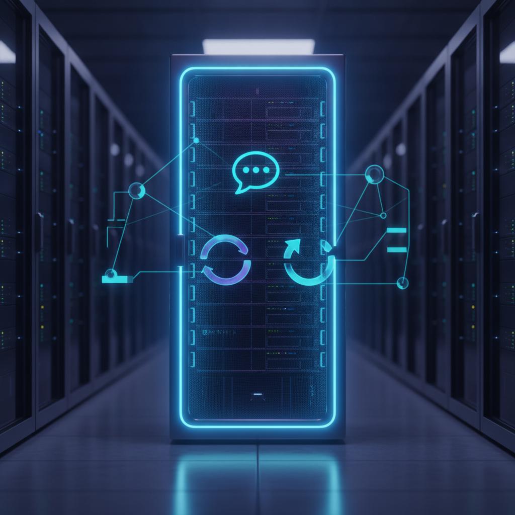 Ilustração técnica representando tecnologia relacionado a Customer Support: Escalando CRM e Omnichannel na V incluindo Cha...