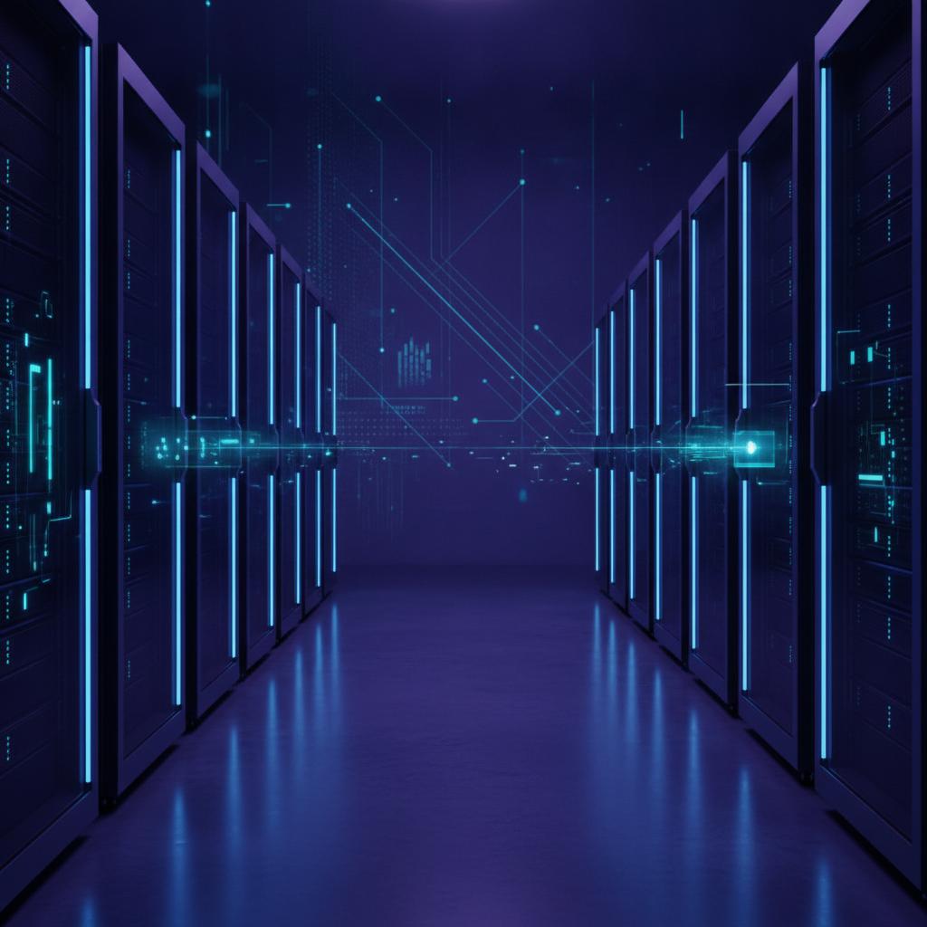 Ilustração técnica representando tecnologia relacionado a Self-hosting: Liberdade Total e Controle de Dados incluindo cust...