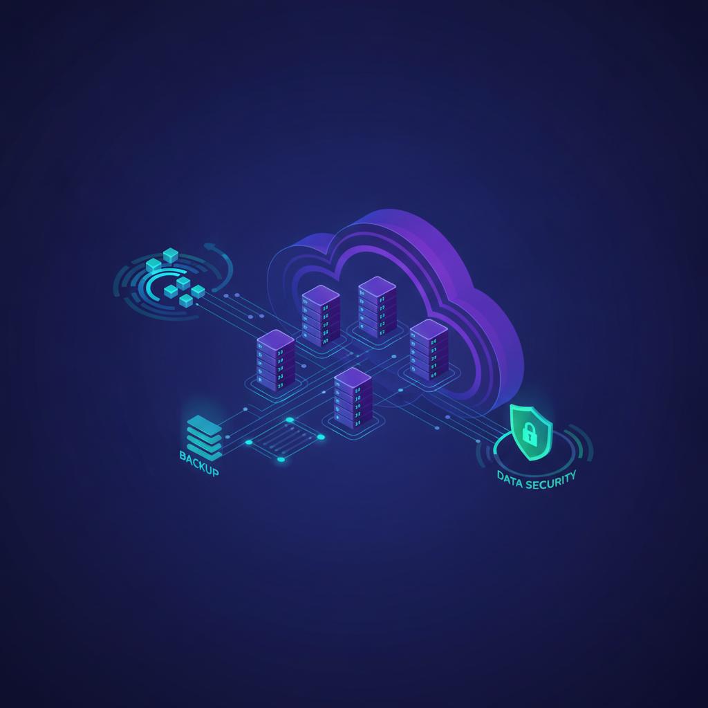 Ilustração técnica representando tecnologia relacionado a Como Automatizar Backup VPS e Disaster Recovery co incluindo sna...