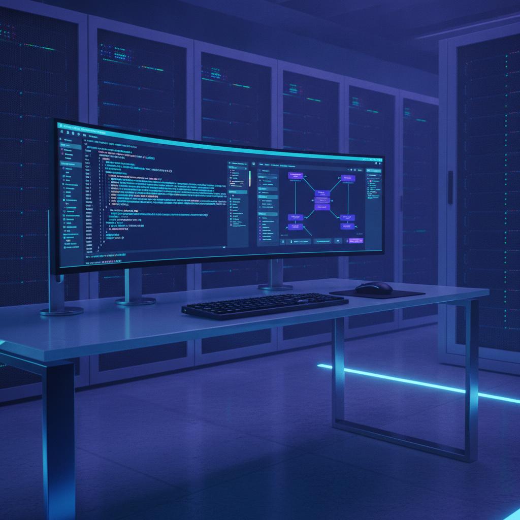 Ilustração técnica representando tecnologia relacionado a Hospedando No-Code Tools em VPS: Tutorial Prático incluindo Noco...