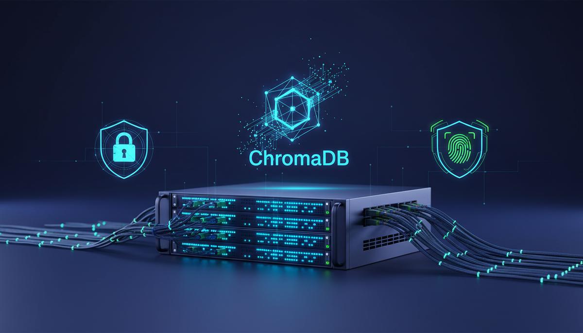 Ilustração técnica representando tecnologia relacionado a Hospedando ChromaDB em VPS: Tutorial Prático e Req incluindo vec...