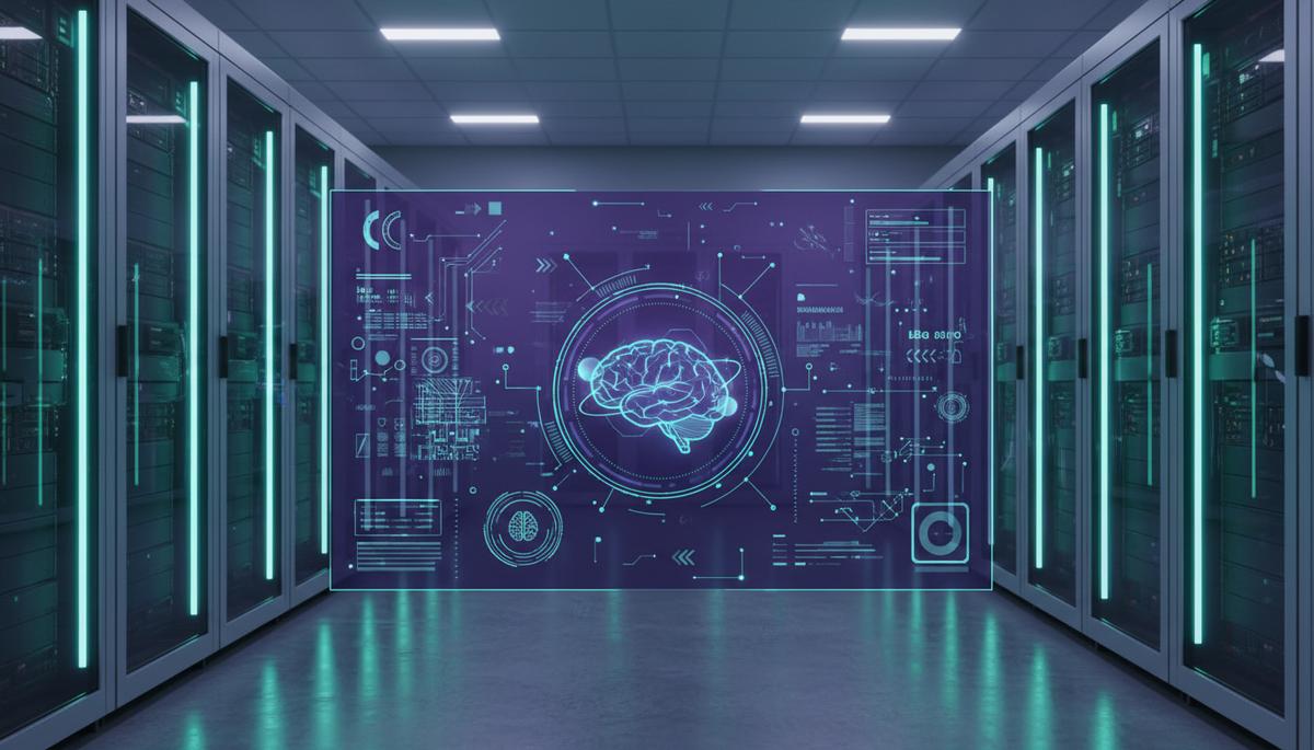 Ilustração técnica representando tecnologia relacionado a Agentes de IA com RAG: Deploy em VPS Ubuntu (Do Ze
