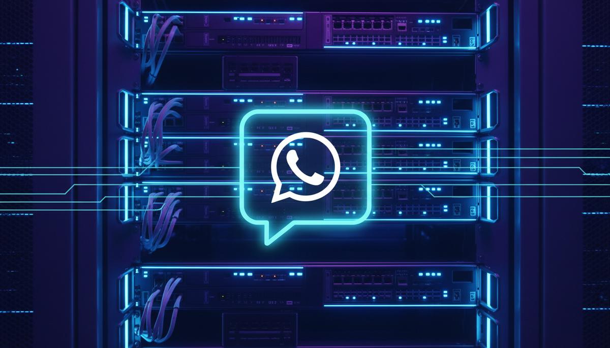 Ilustração técnica representando tecnologia relacionado a Evolution API: Seu VPS Pronto para Automação Whats incluindo Wha...