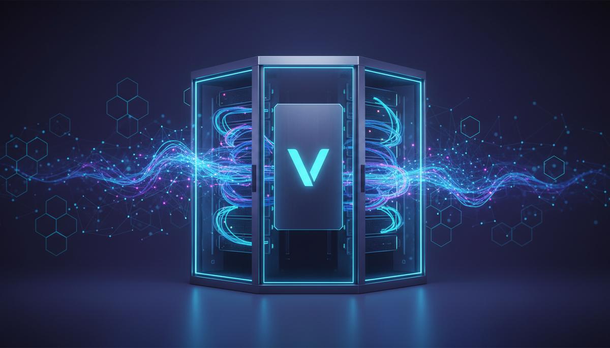 Ilustração técnica representando tecnologia relacionado a Hospede Seu Banco de Dados Vetorial em VPS: Guia P incluindo vec...