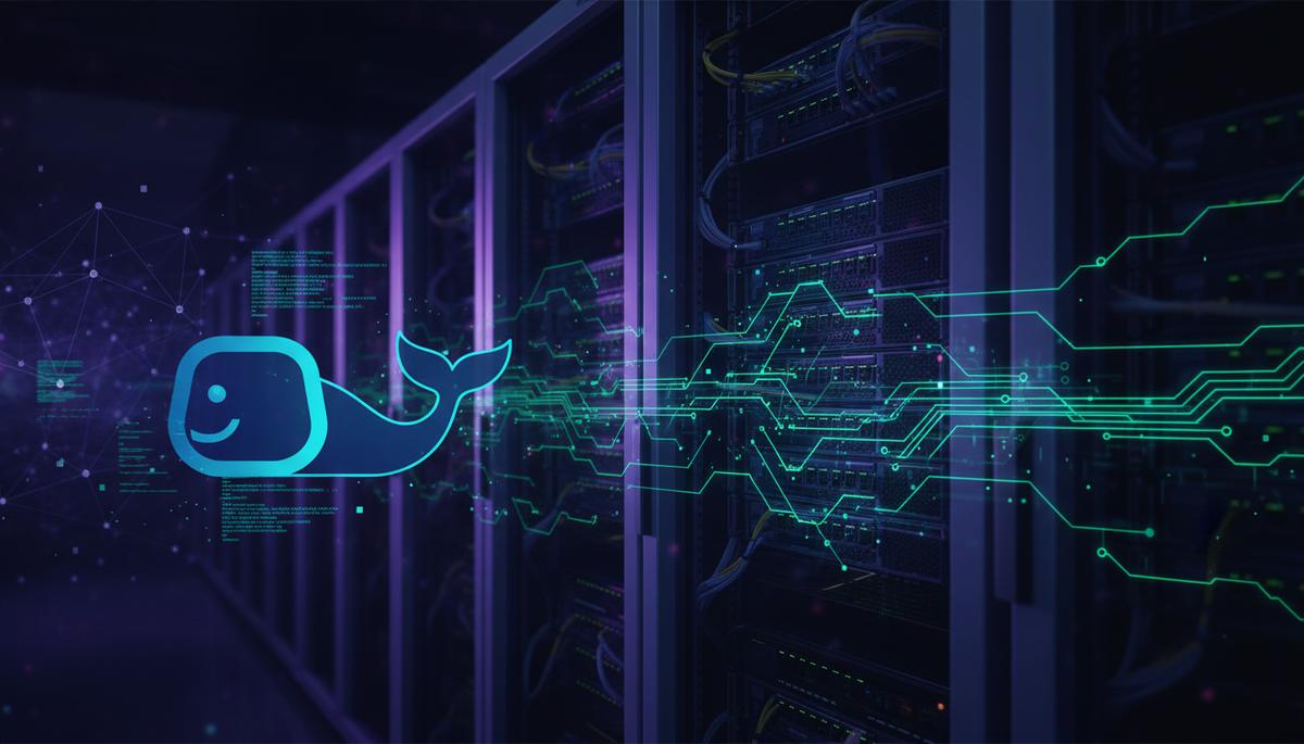 Ilustração técnica representando tecnologia relacionado a Docker em VPS: Seu Deploy Autônomo em Servidor (Do