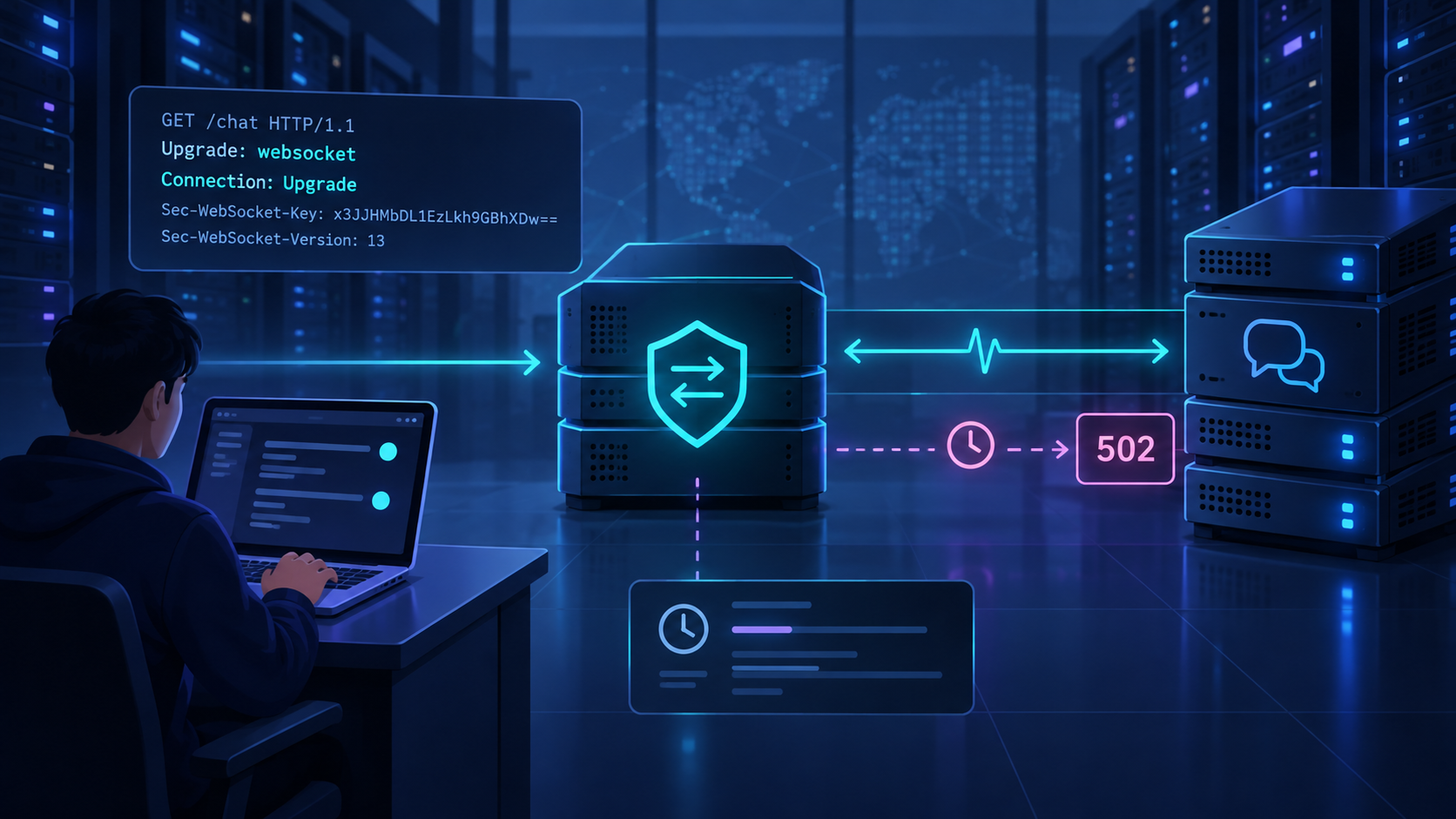 Ilustração técnica sobre SSH Agent Forwarding: Use sem Expor Chaves