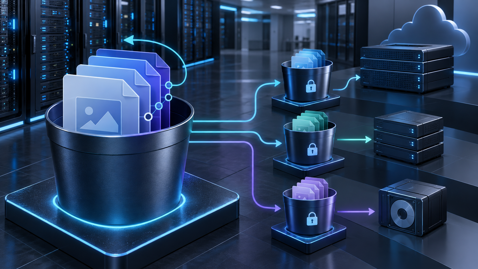 Ilustração técnica sobre Immich no VPS: Sua Nuvem Pessoal de Fotos