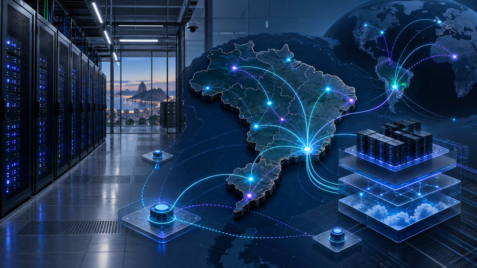 Ilustração técnica sobre VPS para SaaS: isolamento, custos e plano inicial