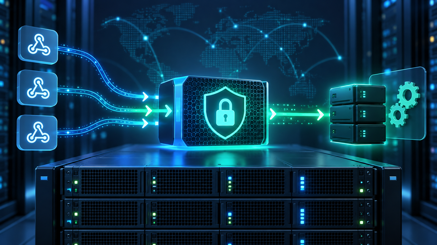 Ilustração técnica sobre Evolution API com Redis e PostgreSQL: stack estável na VPS