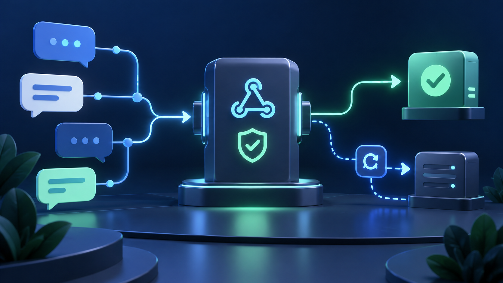 Ilustração técnica sobre Typebot: validar webhooks e evitar leads perdidos