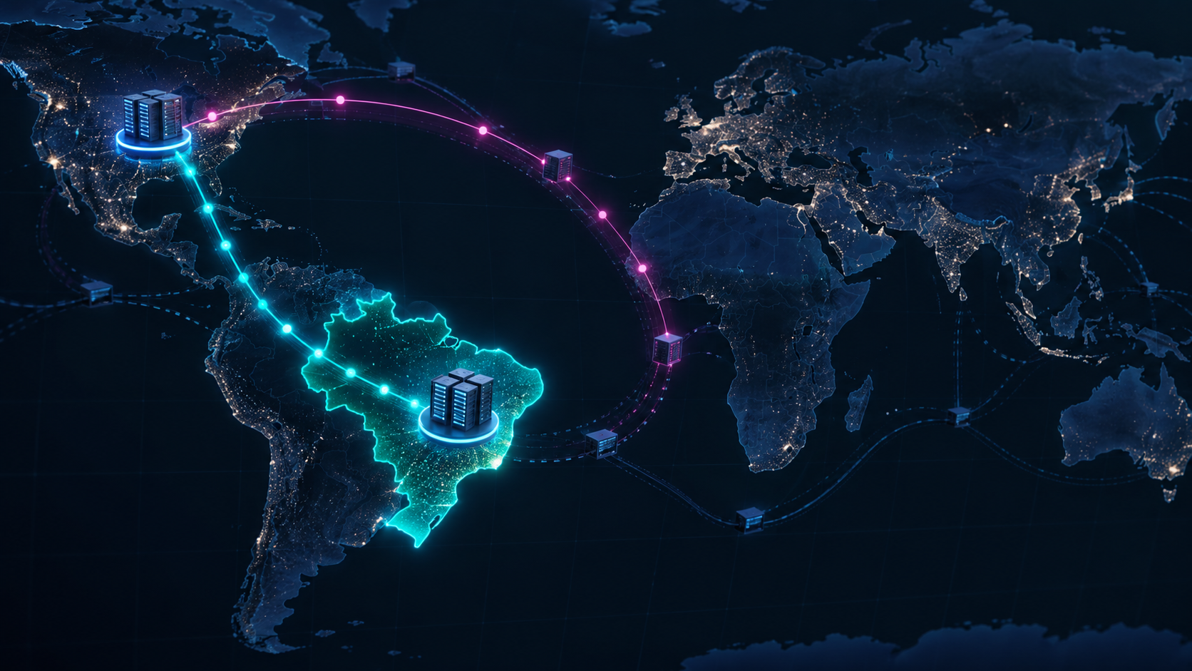 Ilustração técnica sobre VPS no Brasil para WhatsApp API em uma VPS