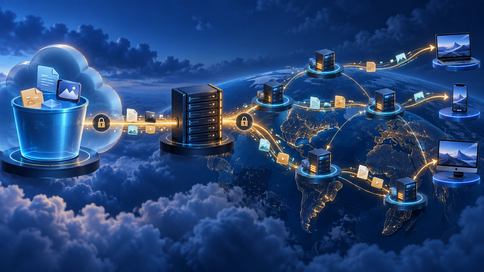 Ilustração técnica sobre backup S3 compatível no VPS em uma VPS