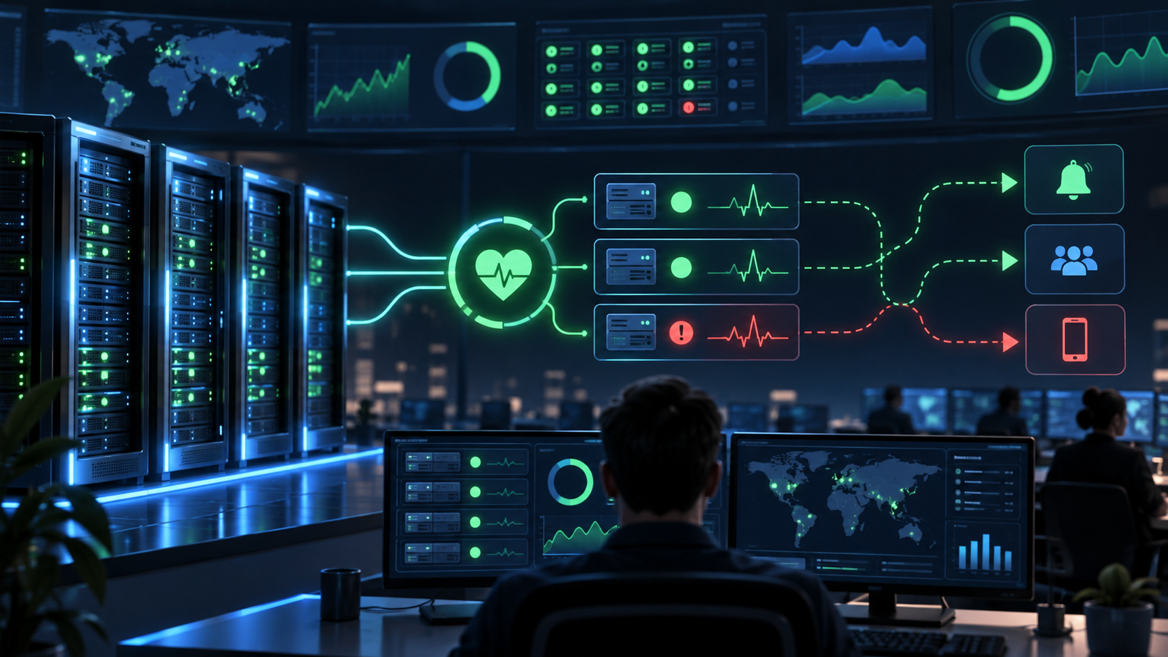 Ilustração técnica sobre Uptime Kuma em VPS em uma VPS