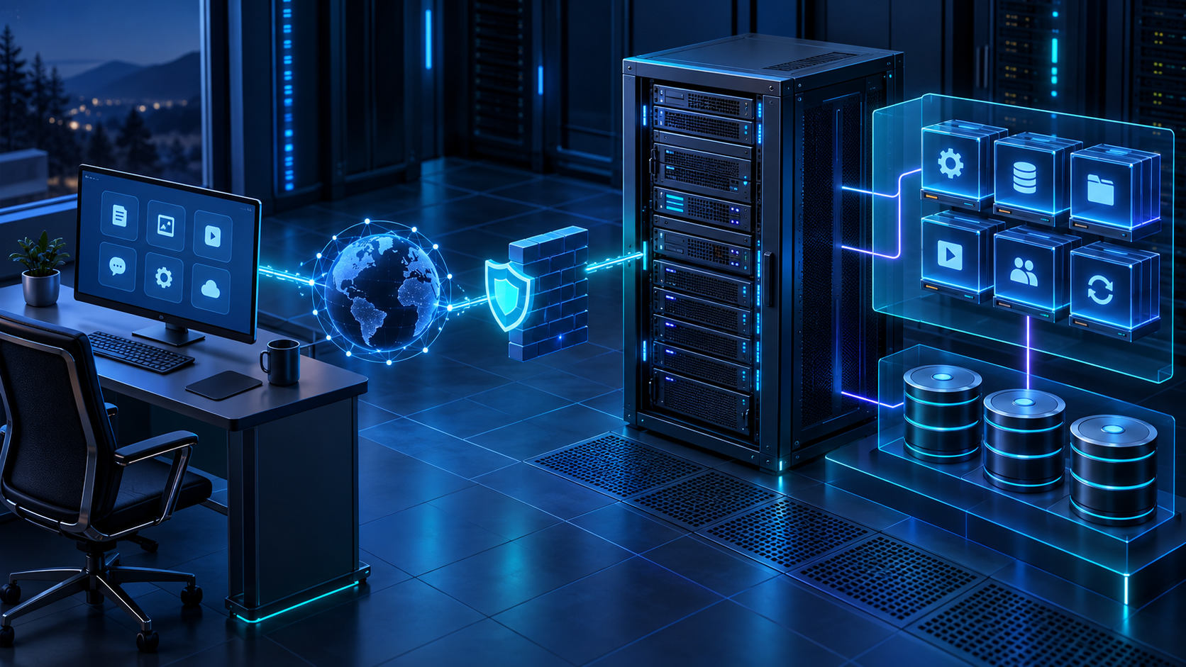 Arquitetura de Linux em uma VPS