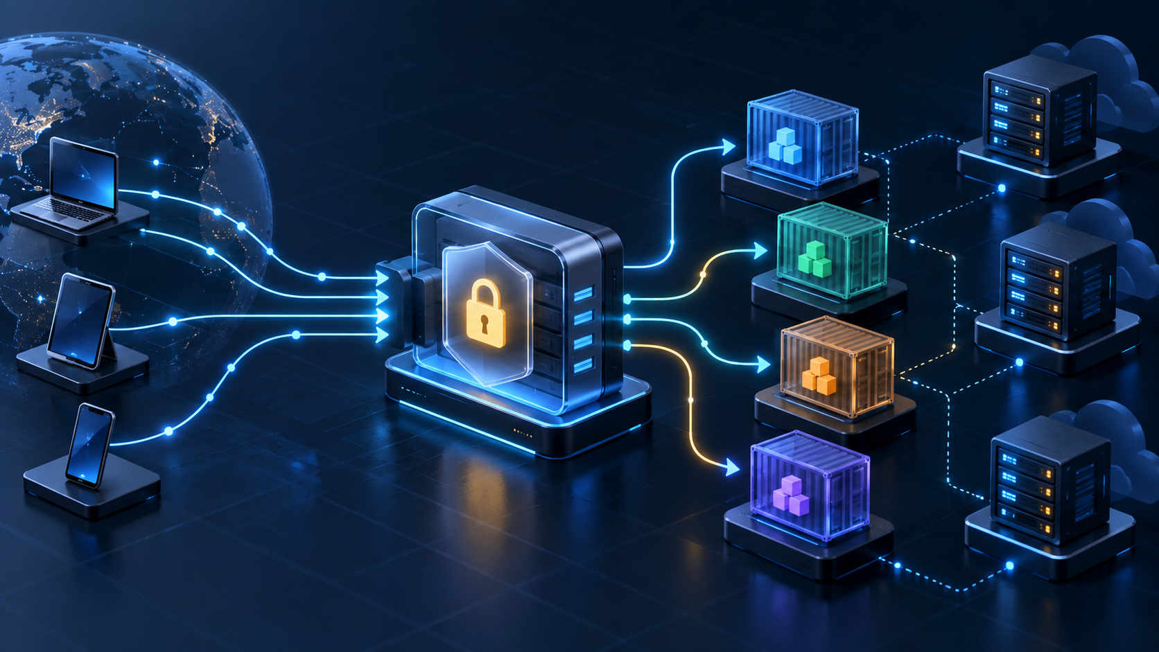 Arquitetura de Traefik em uma VPS