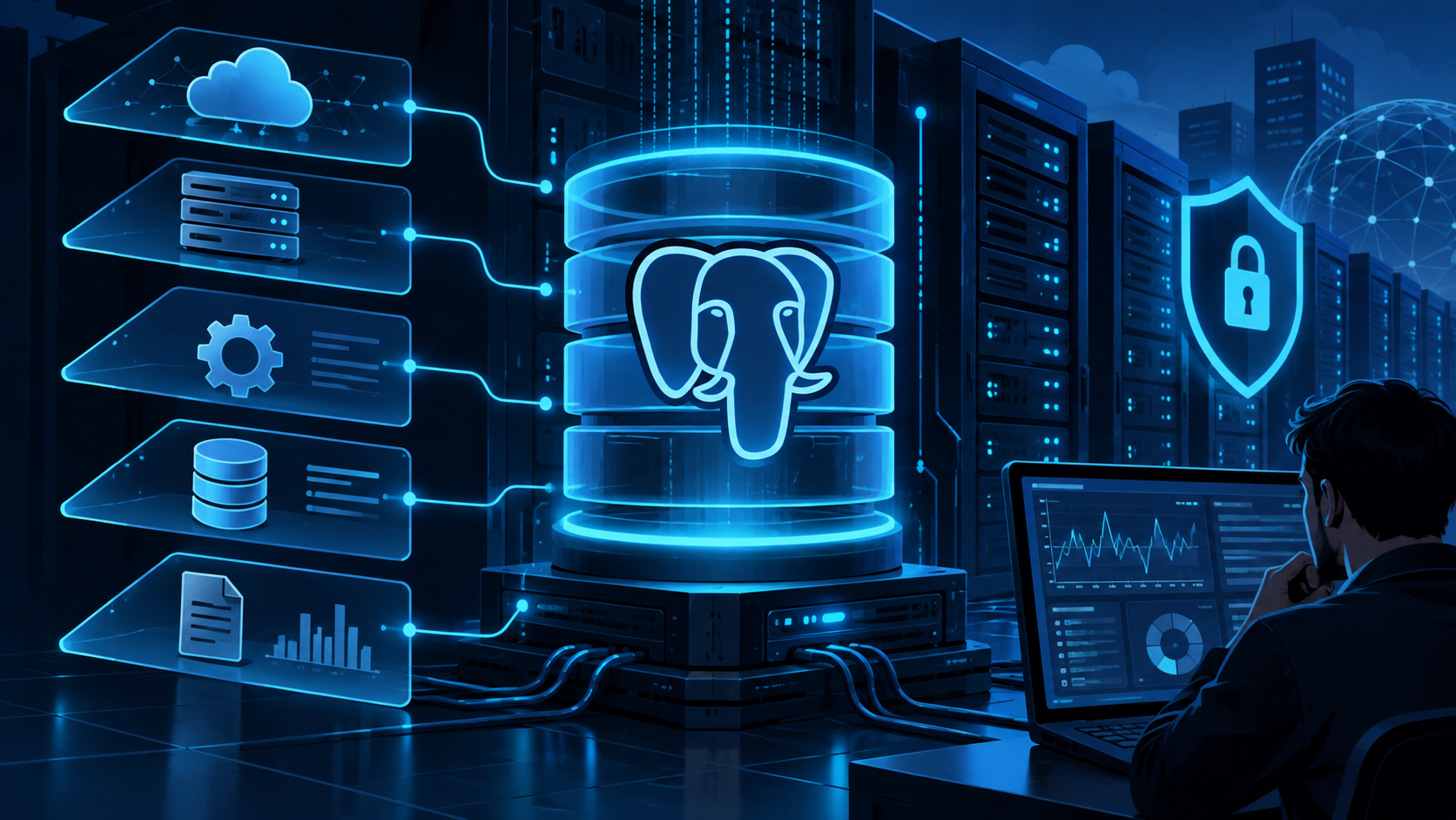 Ilustração sobre PostgreSQL em VPS: backup e restauração verificável