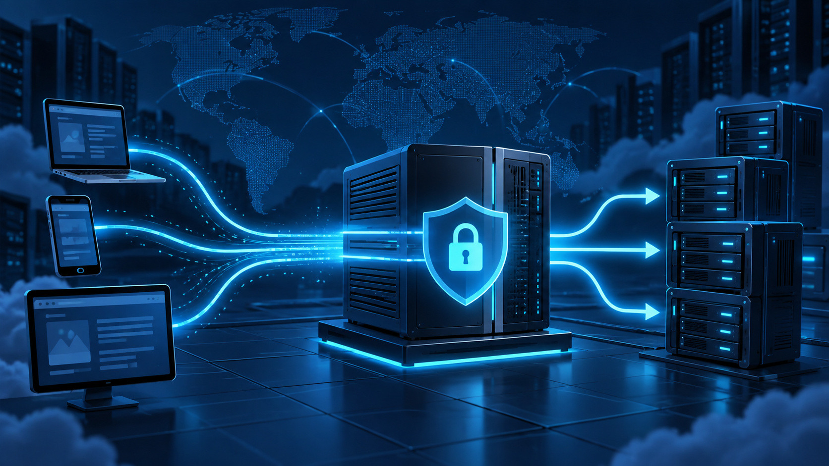 Ilustração sobre PostgreSQL em VPS: proxy reverso e HTTPS