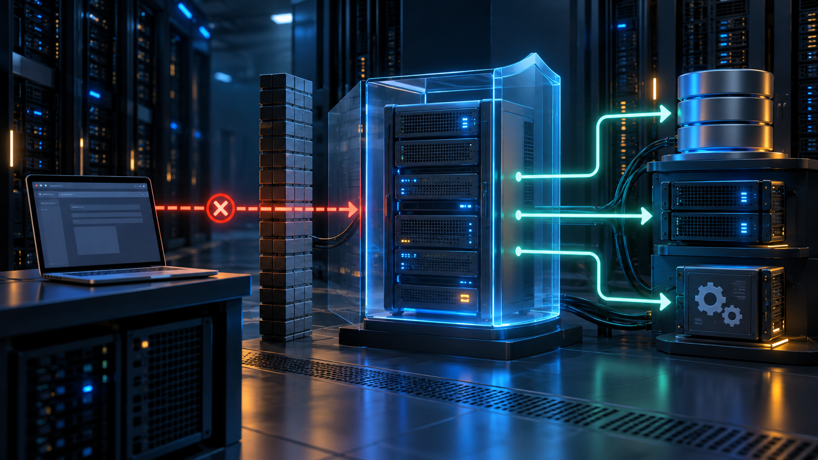 Ilustração técnica sobre Appsmith em VPS: Conecte Dados sem Abrir o Banco