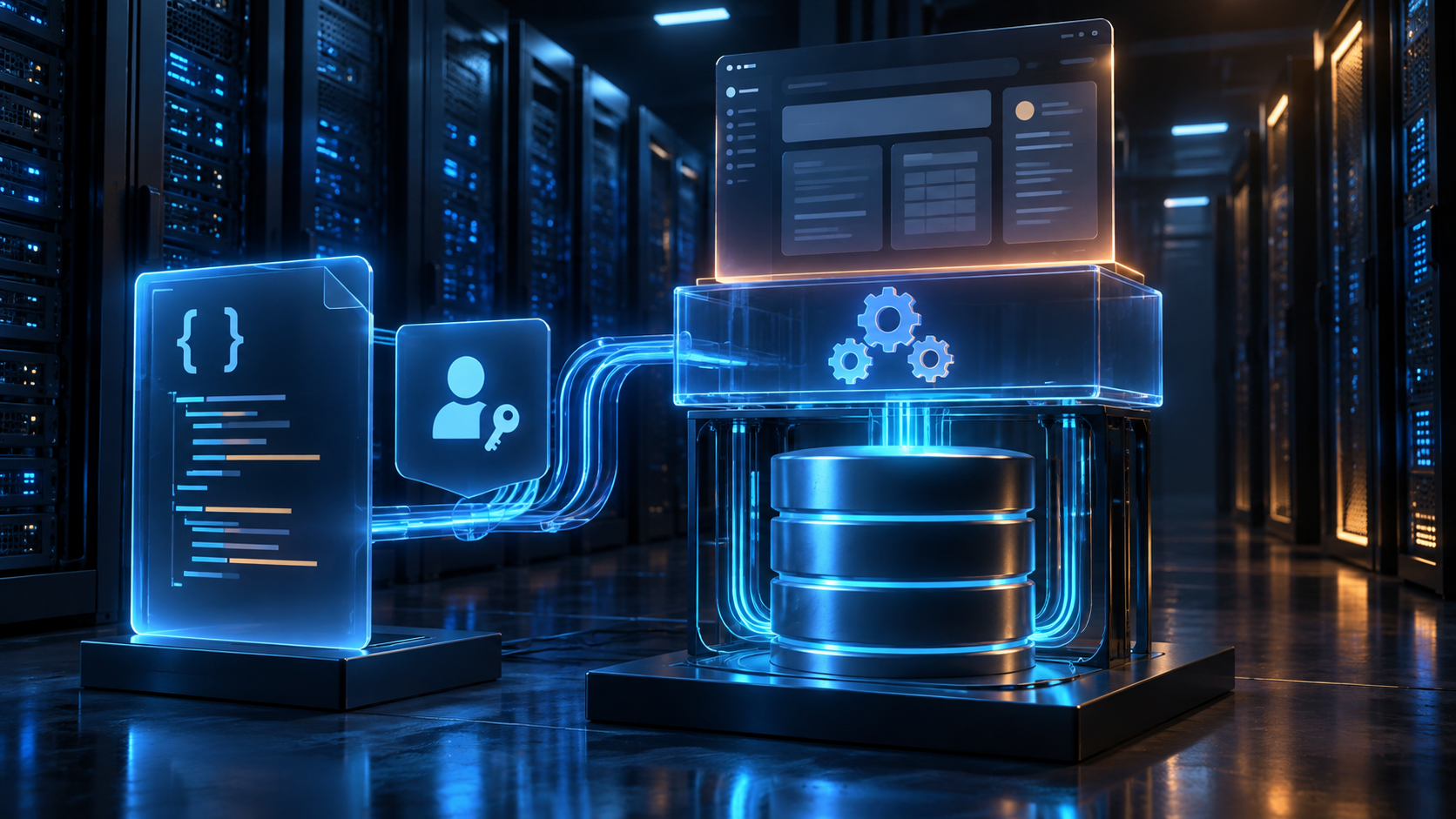 Ilustração técnica sobre Directus em VPS: API sobre Banco Existente