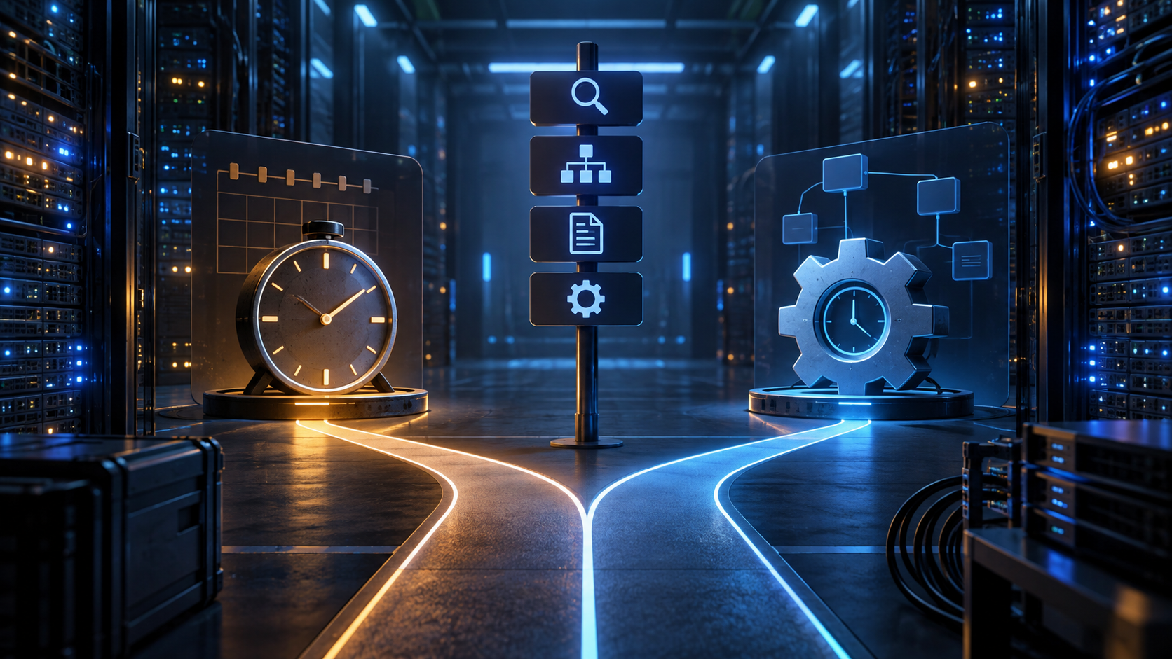 Ilustração técnica sobre Cron ou Systemd Timer: Qual Usar na VPS?