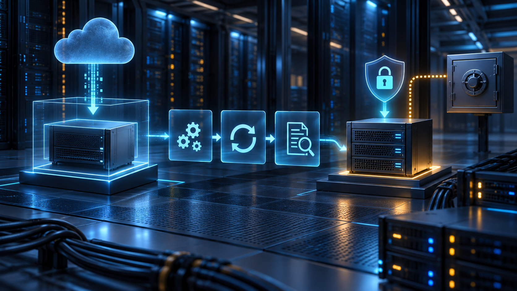 Ilustração técnica sobre Cloud-Init: Automatize a Primeira Configuração