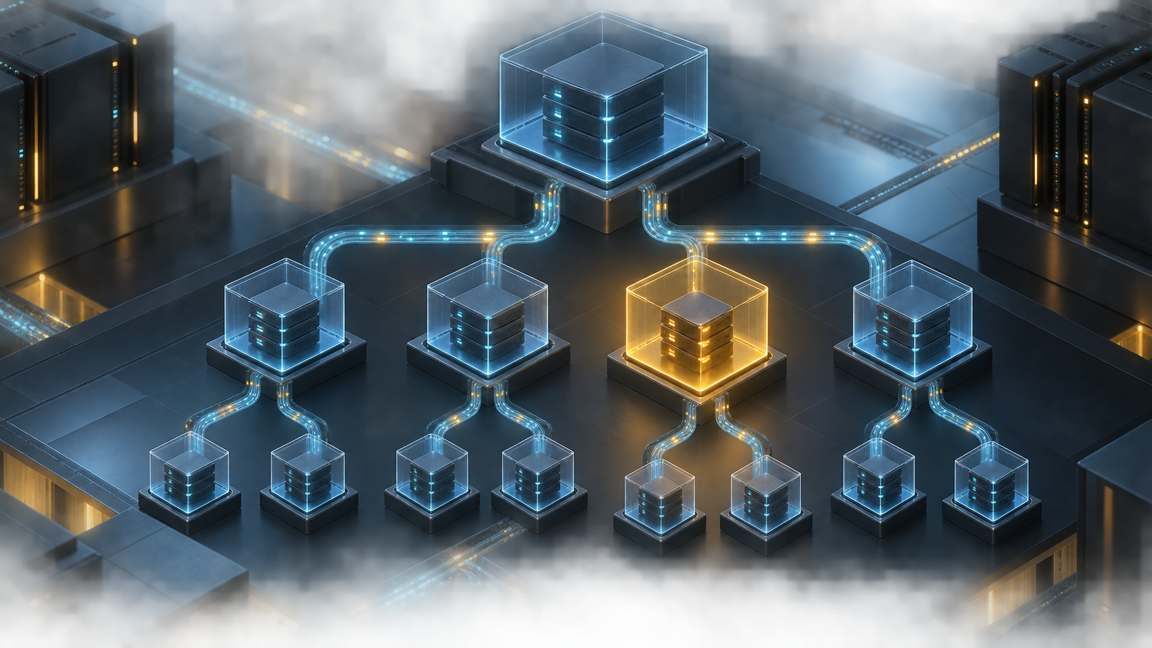 Ilustração técnica sobre Cgroups v2 em VPS: Limites sem Derrubar o Serviço