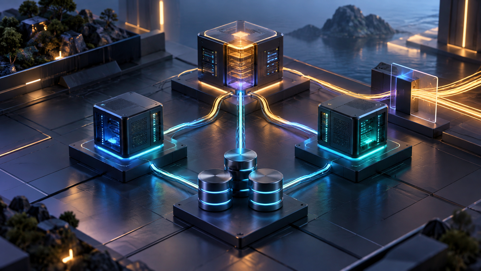 Ilustração técnica sobre K3s em VPS: Cluster Pequeno com Limites Claros