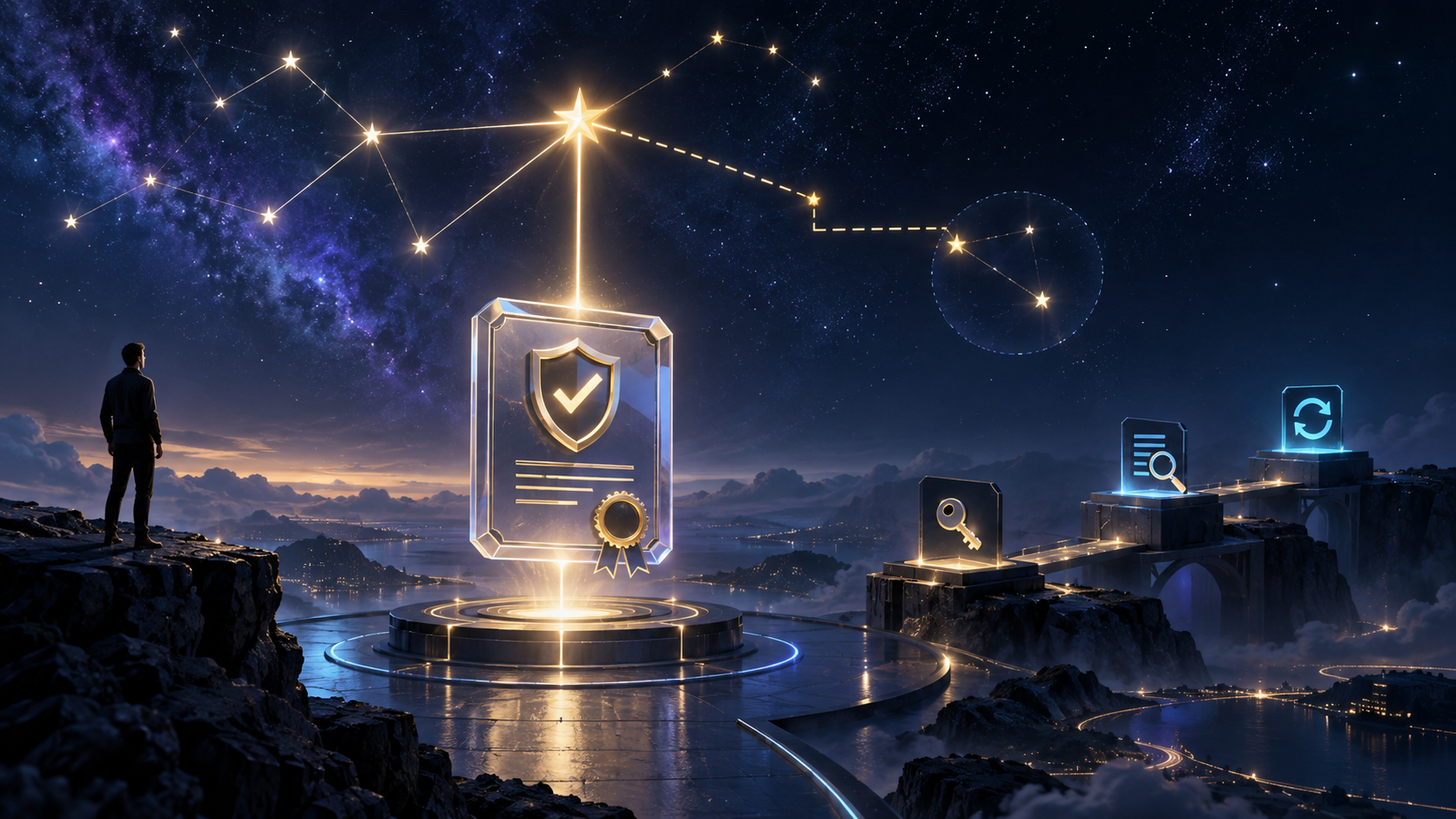 Ilustração técnica sobre ACME DNS-01: Wildcard com Controle de Delegação
