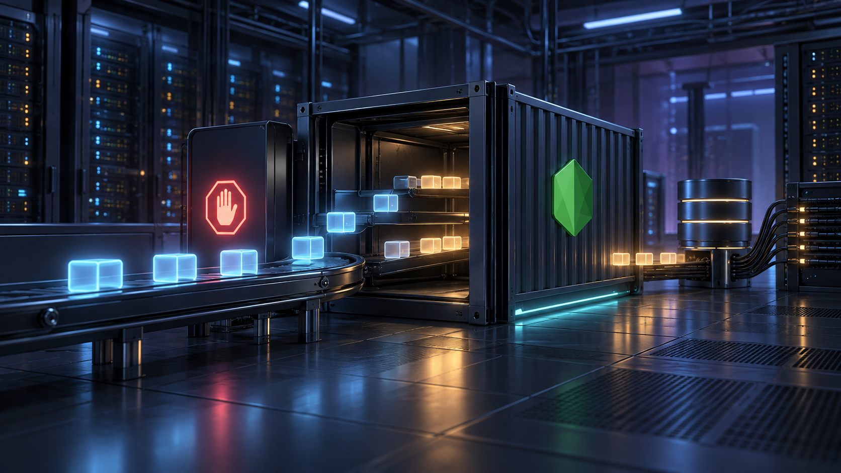 Ilustração técnica sobre Node.js: Graceful Shutdown em Containers