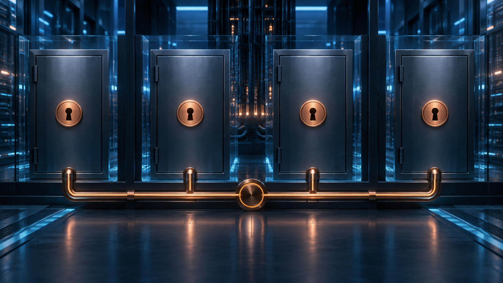 Ilustração técnica sobre Ansible Vault: Segredos com Playbook Revisável