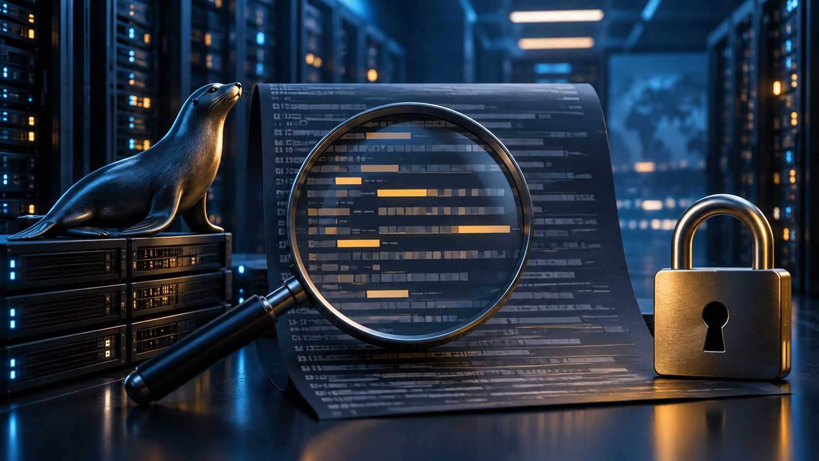Ilustração técnica sobre MariaDB Slow Query Log: Encontre Gargalo sem Coletar Segredos